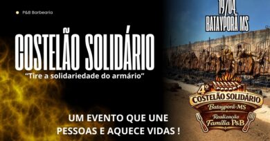Batayporã se prepara para o 4º Costelão Solidário, que promete reunir comunidade e fortalecer o comércio local